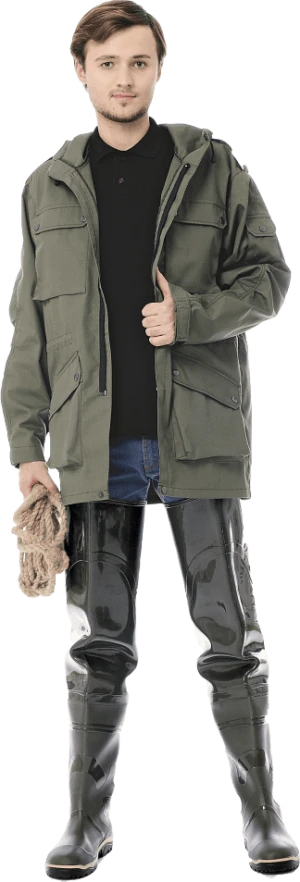 Сапоги рыбацкие ПВХ, (арт.167-02/ 5-919-G01) h-90 Сап 013