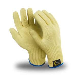 Перчатки АРАМАКС (TG-601), Kevlar®, без покрытия, до 250 °С, оверлок, цвет желтый Пер 649