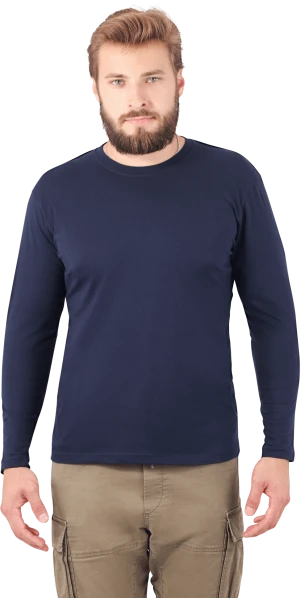 Футболка длинный рукав т/синяя 160 г/м2 Бел 053.01