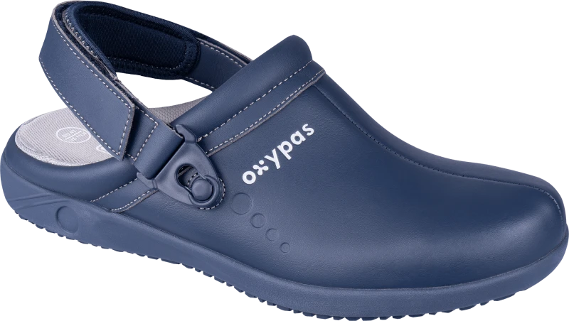 Полуботинки (тип сабо) REMY (РЕМИ), мужские, кожаные ЭВА/резина (синие/NAV) КРО 4344