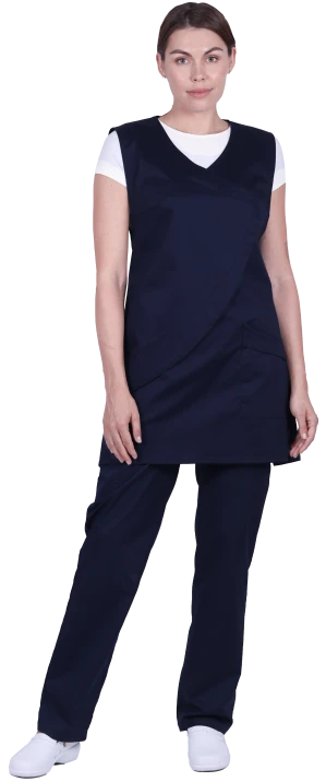 Униформа ВУППИ, (фартук, брюки), синий Кос 810