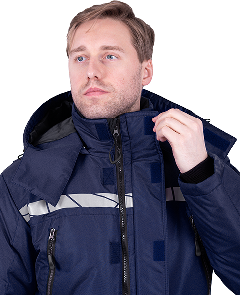 Комбинезон мужской ПИЛОТ от пониженных температур, механических воздействи и ОПЗ, цв. синий Ком 017