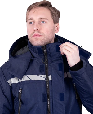 Комбинезон мужской ПИЛОТ от пониженных температур, механических воздействи и ОПЗ, цв. синий Ком 017