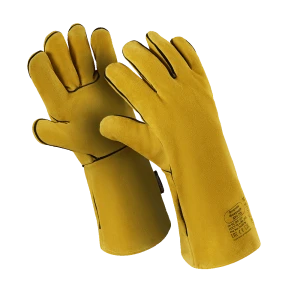 Краги ФЛАГМАН ФАЕРЛАЙТ (TG-691), спилок, интерлок/флис, нить Kevlar®, до 250 С, 380 мм Пер 722