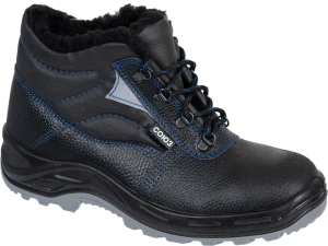 Ботинки СОЮЗНИК с МП иск. мех, кожаные ПУ/ТПУ, МБС