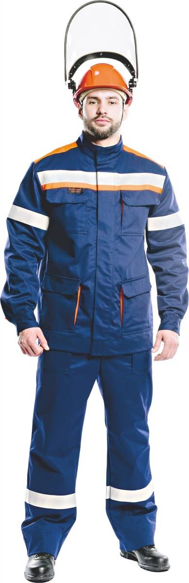 Костюм 14 кал/см2 из огнезащитной ткани WORKER,(Куртка+брюки) СП011-Л II