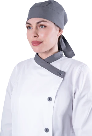 Костюм БИСТРО, белый-т/серый, женский Кос 841