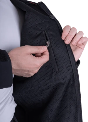 Куртка СОФТШЕЛЛ, черный-красный Кур 903