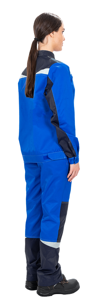 Костюм женский КМ-10 ЛЮКС от механических воздействий и ОПЗ (куртка, брюки), василек/синий Кос 065