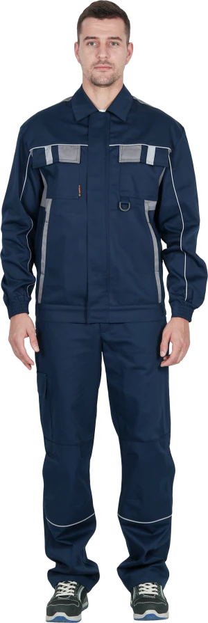Костюм КОНФОРМ летний, т/синий-серый (Куртка+брюки) Кос 588