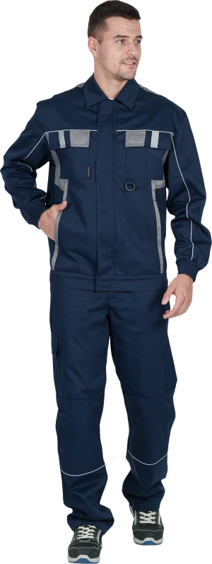 Костюм КОНФОРМ летний, т/синий-серый (Куртка+брюки) Кос 588