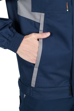 Костюм КОНФОРМ летний, т/синий-серый (Куртка+брюки) Кос 588