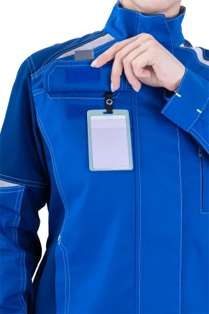 Куртка женская ТУРБО SAFETY от механических воздействий и ОПЗ, василек/синий Кур 691