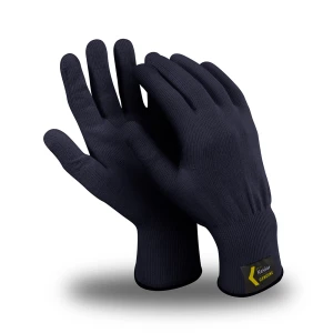 Перчатки АРАМАКС БЛЭК (MG-305), Kevlar® , без покрытия, оверлок, цвет черный Пер 744