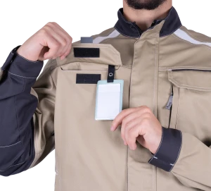 Куртка мужская ТУРБО SAFETY от механических воздействий и ОПЗ, бежевый/темно-серый Кур 402