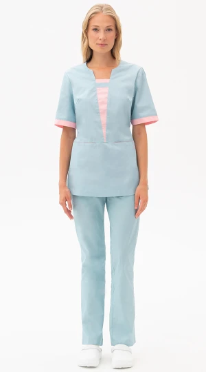 Костюм САНДРА, св.морская волна-св.розовый Кос 021