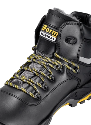 Ботинки iForm® ORIGINAL (ОРИДЖИНАЛ) с КП и КС шерст. мех, кожаные ПУ/нитрил