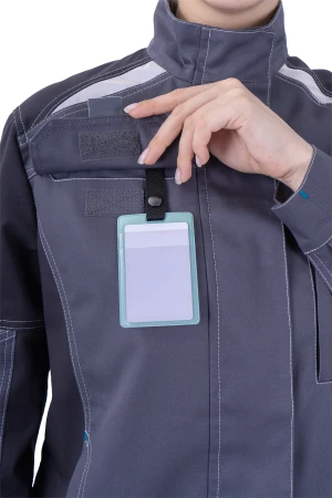 Куртка женская ТУРБО SAFETY от механических воздействий и ОПЗ, серый/темно-серый Кур 690