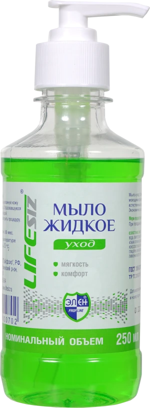 Жидкое мыло "Элен" 250 мл, с дозирующей насадкой Мою 049
