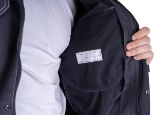 Куртка мужская ТУРБО SAFETY от механических воздействий и ОПЗ, темно-серая/чёрная Кур 1604