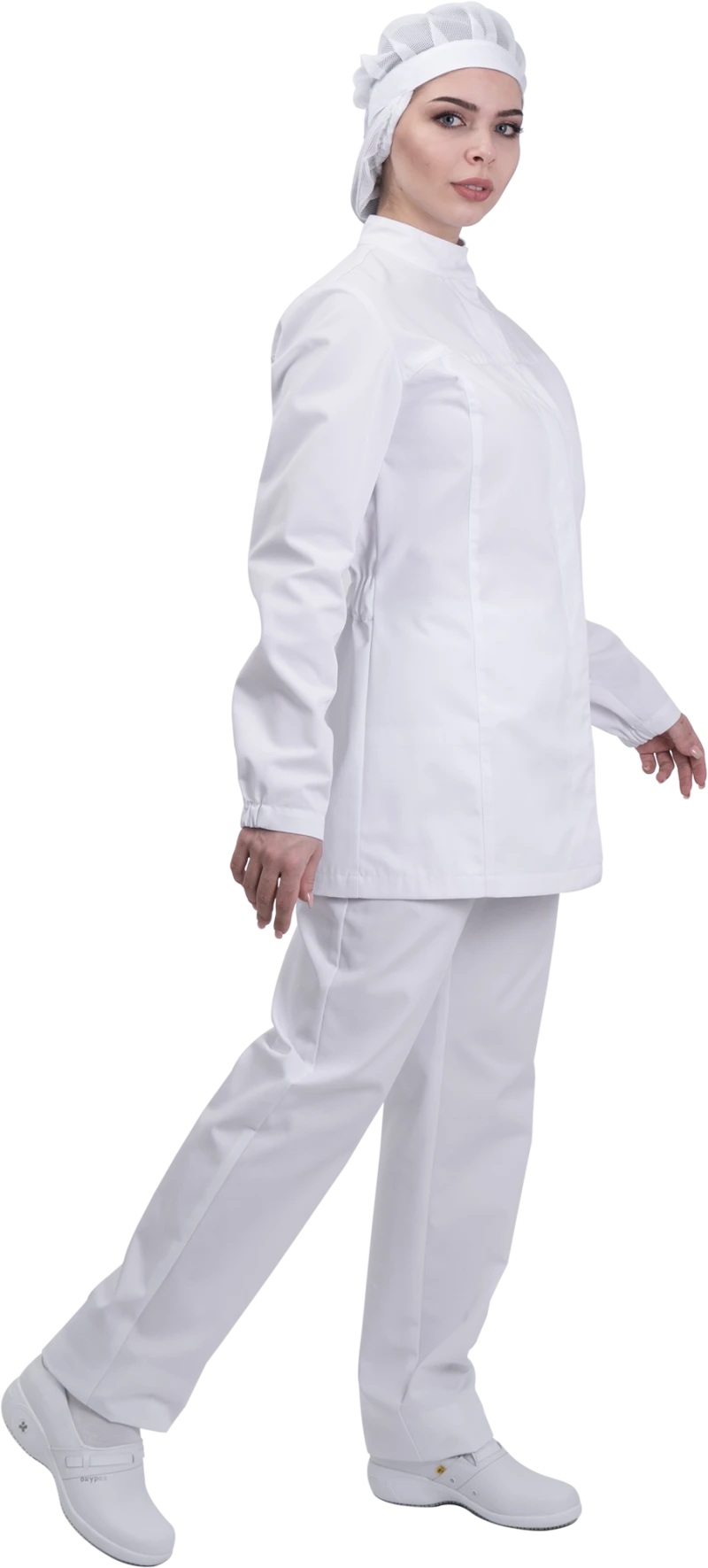 Куртка женская АПРЕЛИЯ ХАССП от механических воздействий и ОПЗ, белый Кур 693