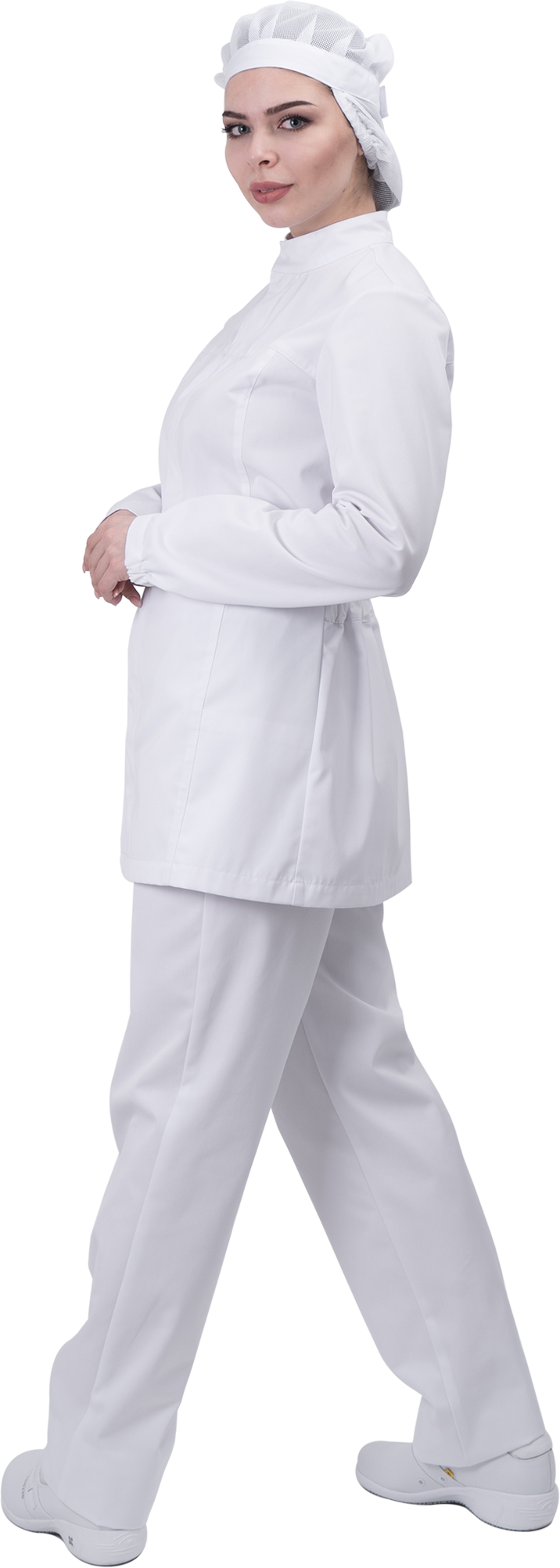 Куртка женская АПРЕЛИЯ ХАССП от механических воздействий и ОПЗ, белый Кур 693