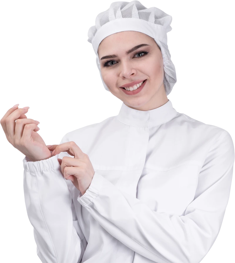 Куртка женская АПРЕЛИЯ ХАССП от механических воздействий и ОПЗ, белый Кур 693