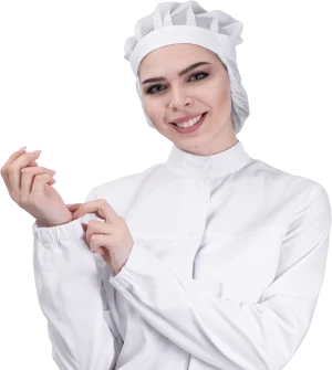 Куртка женская АПРЕЛИЯ ХАССП от механических воздействий и ОПЗ, белый Кур 693