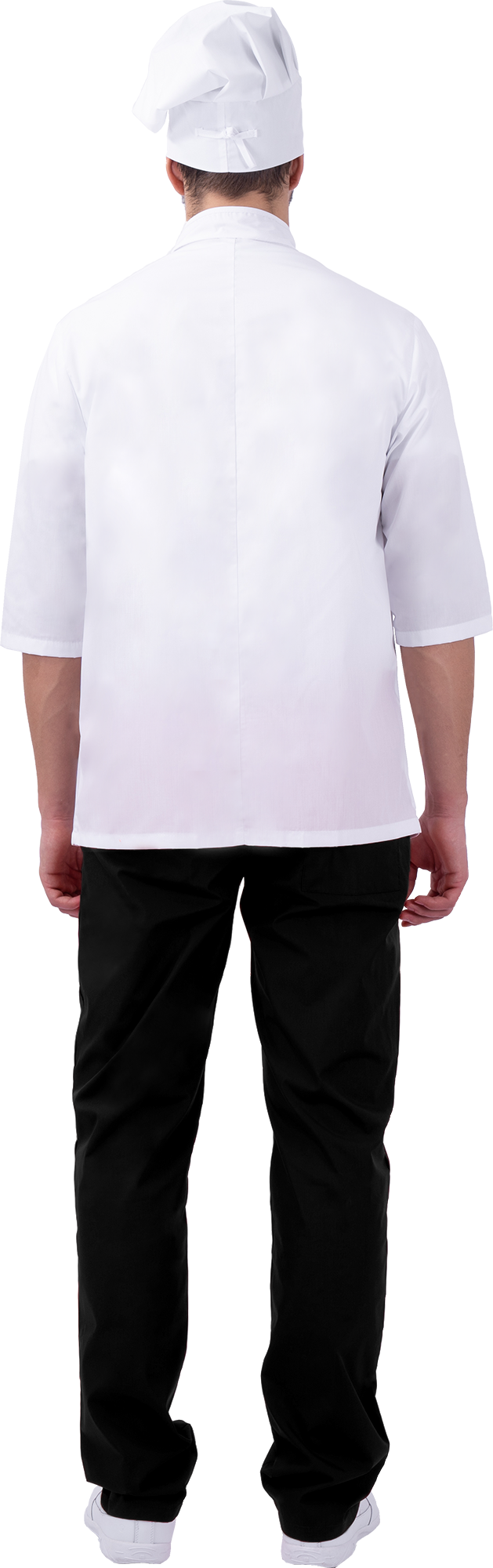 Костюм ШЕФ-ПОВАР, белый-черный Кос 044