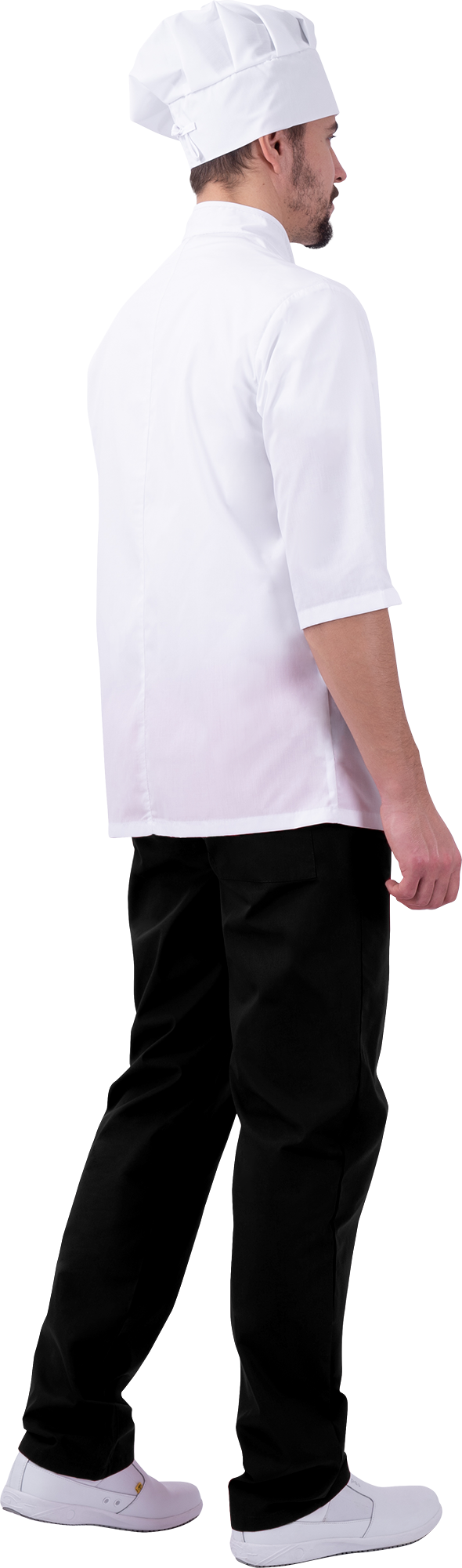Костюм ШЕФ-ПОВАР, белый-черный Кос 044