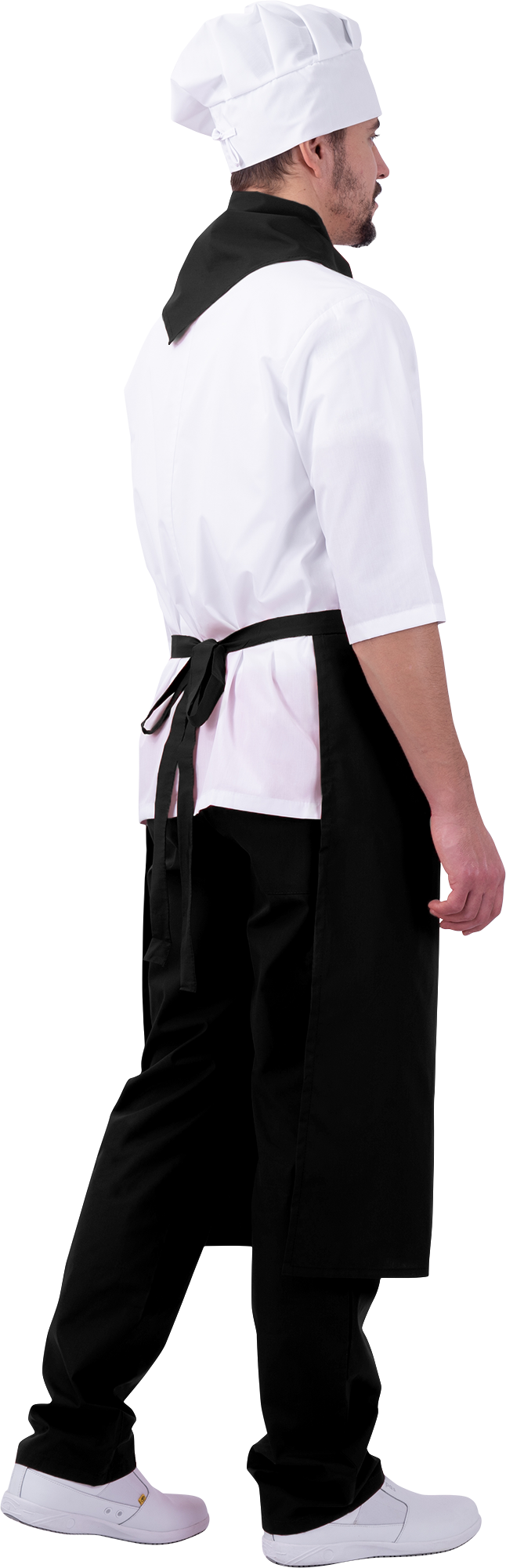 Костюм ШЕФ-ПОВАР, белый-черный Кос 044