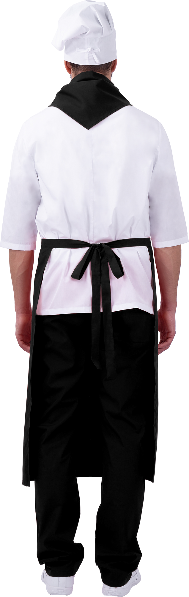Костюм ШЕФ-ПОВАР, белый-черный Кос 044
