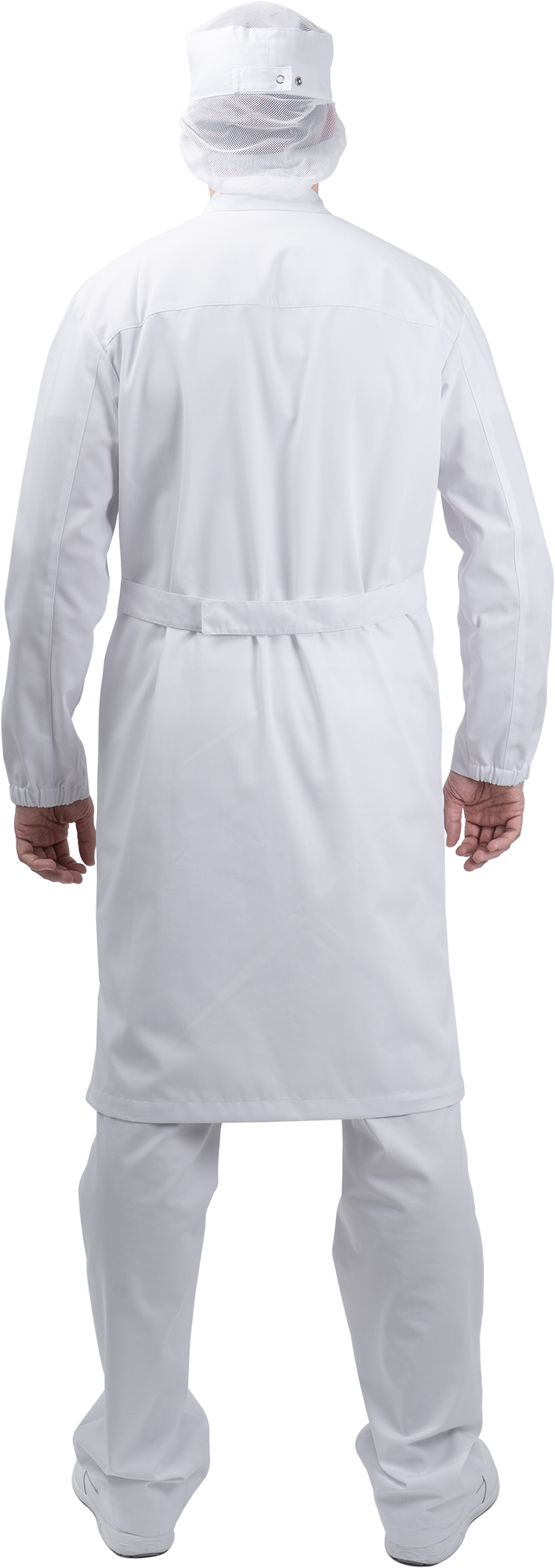 Халат мужской АПРЕЛЬ ХАССП от механических воздействий и ОПЗ, белый Хал 877
