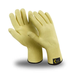 Перчатки АРАМАКС ТЕРМО (TG-602), Kevlar®/хлопок, без покрытия, до 350 °С, оверлок, цвет желтый Пер 650