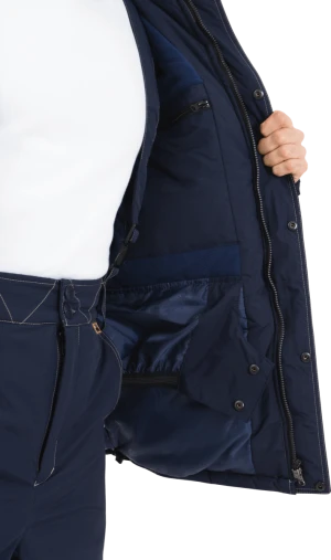 Куртка мужская ХАЙ-ТЕК от пониженных температур воздуха и ветра, механических воздействий и ОПЗ, синий/бежевый Кур 323