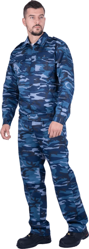 Костюм ВУЛКАН мужской от механических воздействий и ОПЗ (куртка, брюки), цвет КМФ серый Кос 421