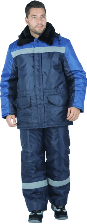 Костюм РЕГИОН зимний, т/синий-василёк Кос 307