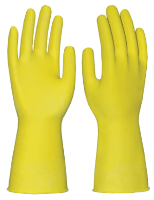Перчатки ХОЗЯЙСТВЕННЫЕ, латекс, без подложки, 0.36/300мм Пер 125